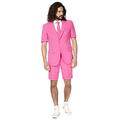 OppoSuits mens Funny Summer Suits - Includes Shorts, Short-Sleeved Jacket & Tie, Mr.Pink, 40