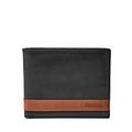 Fossil Men's Quinn Leather Bifold Flip ID Wallet - - One size