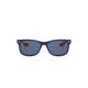 Ray-Ban Unisex Kids New Wayfarer Junior Sunglasses, Top Blue on Orange, 48 UK