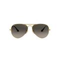 Ray-Ban Men's Aviator Sunglasses, Gold (Gold), 58 mm UK