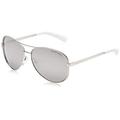 Michael Kors Women's Chelsea 1001Z3 59 Sunglasses, Silver/Silvermirrorpolarized