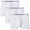 Emporio Armani Men's Cotton Boxer Briefs, 3-Pack, White, Medium (Pack of 3)