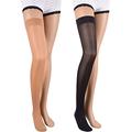 23-32 mmHg ASSISTICA® Medical Compression Stockings, Class 2 Closed Toe Thigh High Socks (158-170 cm / X-Large, Black)