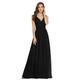 Ever-Pretty Women's Sleeveless v Neck Elegant A Line Summer Formal Dresses Black 10UK