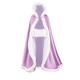 BEAUTELICATE Wedding Hooded Cloak Bridal Cape with Fur Trim Full Length Free Hand MUFF Lilac