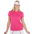 Bunker Mentality Women' s Crown Polyester Golf Polo Shirt - Hot Pink - Medium