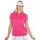 Bunker Mentality Women' s Crown Polyester Golf Polo Shirt - Hot Pink - Medium