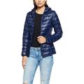 EA7 Emporio Armani Active Women's Train Core Hoodie Jacket Quilted, Navy Blue, Large