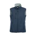 CqC Ladies Softshell Gilet- Waterproof 3000mm- Microfleece Lined- Zipped Pockets- 8 Colours-XS-2XL (XL, Classic Navy)