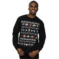 Disney Men's The Muppets Christmas Heads Sweatshirt XXX-Large Black