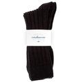 Graham Cashmere - Mens Cashmere Rib Socks - Made in Scotland - Gift Boxed (UK 7-9 Eur 41-43, Black)