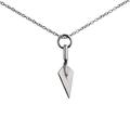 British Jewellery Workshops Silver 23x6mm solid Builders Trowel Pendant with a 1mm wide rolo Chain 16 inches Only Suitable for Children