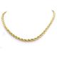 14 Carat / 585 Yellow Gold 2.5 Mm Rope Chain Unisex - Length Can Be Selected (40)