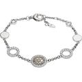 Fossil Bracelet for Women , 19 cm + 2 cm extension Gray, Silver Stainless Steel Bracelet, JF02311040