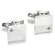 F.Hinds Sterling Silver Diamond Set Cufflinks Wedding Business Gift Jewellery