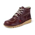 Kickers Mens Kick Hi Classic Ankle Boots, Dark Red, 9 UK