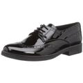 Geox 66C9999 J Agata C, Girls' Brogue, Black, 9 UK Child