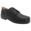 Roamers Mens Extra Wide Fitting Lace Tie Shoes (11 UK) (Black)