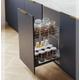 Pull Out Kitchen Basket Storage SELF/Soft Close 300 400 500 600mm Variant Multi (600mm Blum, Chrome)