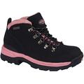 Northwest Territory Ladies Trek Lace Up Leather Upper Water Proof Walking/Hiking/Outdoor Trekking Boot (Black Pink, 5 UK, numeric_5)