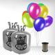 Disposable Helium Gas Cylinder For 100 Balloons and White Curling Ribbon included