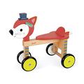 Janod - Baby Forest Wooden Fox Ride-On - Toddler and Early Learning Toy - Learning Balance and Fine Motor Skills - from 12 Months Old, J08010, Green