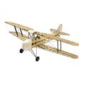 DW Hobby RC Airplane 4CH Radio Remote Controlled Electronic&Gas Aircraft De Havilland DH82a Tiger Moth Biplane WingSpan 1400mm Balsa Wood Model Plane Building Kit +Power System + Covering S0904B