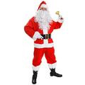 I LOVE FANCY DRESS LTD Deluxe Santa Costume Father Christmas 11 Piece Deluxe Costume with Accessories and Bell - Santa Claus Costume with Beard, Hat and Bootcovers (XX-Large)