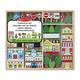 Melissa & Doug Wooden Toy Town Play Set Pretend Play Play Sets 3+ Gift for Boy or Girl