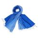 Ritz Collection Womens Shaded Light Cashmere with Fine Silk Scarves (Baby Blue & Royal Blue)