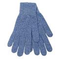 TCG London 100% Pure Cashmere Gloves - Unisex - Denim Blue - Made in Scotland