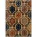 Black/Brown 78.74 x 0.43 in Indoor Area Rug - Winston Porter Nolan Geometric Blue/Beige Area Rug Nylon | 78.74 W x 0.43 D in | Wayfair