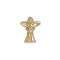 14ct Yellow Gold Praying Religious Guardian Angel Lapel Pin 12x10mm Jewelry Gifts for Men