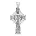 14ct Polished Textured back Gold Irish Religious Faith Cross Pendant Necklace Measures 26x13mm Wide Jewelry Gifts for Women