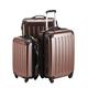 HAUPTSTADTKOFFER Alex - 3er Kofferset, Trolley-Set, Rollkoffer, Reisekoffer, (S, M & L), Braun