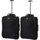 5 Cities The Valencia Collection Handgepäck Set of 2 TB023-830 Black, 55 cm, 42 L, Schwarz