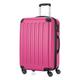 HAUPTSTADTKOFFER - SPREE - Hartschalen-Koffer Trolley Rollkoffer Reisekoffer, 4 Doppel-Rollen, 65 cm, 74 L, Magenta