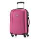 HAUPTSTADTKOFFER - Wedding - Handgepäck Koffer Kabinen Hartschalen-Koffer Trolley Rollkoffer Reisekoffer, TSA, Doppelrollen 55 cm, 42 Liter, Magenta