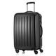 HAUPTSTADTKOFFER Alex - Mittelgroßer Hartschalenkoffer, TSA, 4 Rollen, Koffer, Trolley, Rollkoffer, Reisekoffer, Volumenerweiterung, 65 cm, 74 Liter, Schwarz