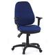 hjh OFFICE 702020 Profi Bürostuhl Zenit PRO Stoff Blau Bürosessel ergonomisch, Rückenlehne verstellbar, gepolstert