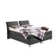 Maintal Boxspringbett Dean, 160 x 200 cm, Microvelour, Tonnentaschenfederkern Matratze H2, grau