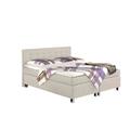 Maintal Boxspringbett Katar, 100 x 200 cm, Strukturstoff, Bonellfederkern Matratze H2, creme