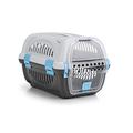 Beeztees 715011 Reisebox Rhino, 51 x 34.5 x 35 cm, grau / blau