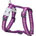 Red Dingo Modell A3102, Designer Hundegeschirr, Daisy Kette violett (15 mm x Hals: 30–48 cm/Body 36–54 cm) S