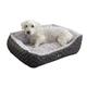 Nobby 71185 Komfortbett für Hunde "SEOLI", 75 x 60 x 23 cm, dunkel- / hellgrau