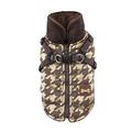 Puppia PAQD-VT1464 Dogstooth, Wintermantel, L, braun