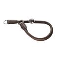 Hunter Dressurhalsung für Hunde Round & Soft Elk, mokka, Länge 60 cm