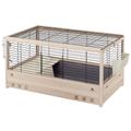 Ferplast 57089517 Arena 100 Meerschweinchen und Kaninchenheim aus Holz, schwarz, 100 x 62.5 x 51 cm