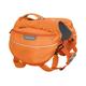 Ruffwear Wander-Rucksack für Hunde, Mittelgroße Hunderassen, Größenverstellbar, Größe: M, Orange (Orange Poppy), Approach Pack, 50102-801M