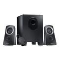 Logitech Z313 2.1 Lautsprecher-System mit Subwoofer, 50 Watt Spitzenleistung, 3.5 mm Eingang, Kopfhörerbuchse, Bedienelemente am Steuergerät, EU Stecker, PC/TV/Tablet/Handy - Schwarz